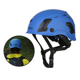 Maxbell Resistant Helmet with Visor Goggles for Outdoor Climbing Blue