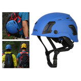 Maxbell Resistant Helmet with Visor Goggles for Outdoor Climbing Blue