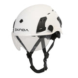 Maxbell Resistant Helmet with Visor Goggles for Outdoor Climbing White Goggles