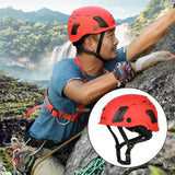 Maxbell Resistant Helmet with Visor Goggles for Outdoor Climbing Red