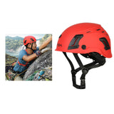 Maxbell Resistant Helmet with Visor Goggles for Outdoor Climbing Red