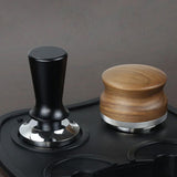 Maxbell Coffee Powder Distributor Leveler Tool Tamper Press Hammer Black 53mm
