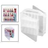 Maxbell Multifunction Nail Polish Case Storage Caddy for 30 Bottles Dustproof