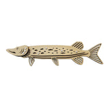 Maxbell Wood Fish Wall Decor Hanging Ornament Living Room Decoration Wood Pike