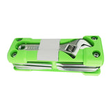 Maxbell Bike Multitool Tool Kit Tire Repair Punch Socket Bikes Accessories Green