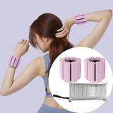 Maxbell Wrist Weights Bracelet Gym Exercise Yoga Fitness Training Running Pink 2pcs