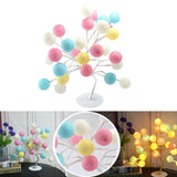 Maxbell Cotton Ball Night Light Table LED Fairy Tree Light Desktop Bonsai Home Decor