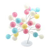 Maxbell Cotton Ball Night Light Table LED Fairy Tree Light Desktop Bonsai Home Decor