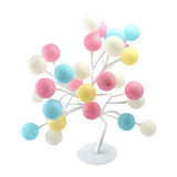 Maxbell Cotton Ball Night Light Table LED Fairy Tree Light Desktop Bonsai Home Decor