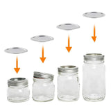 Maxbell Split-Type Wide Mouth Canning Lids Bands or Plates for Mason Jars 70mm Plate