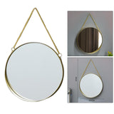 Maxbell Wall Hanging Mirror with Chain Bedroom Gold Frame Home Bathroom Decor M