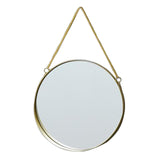 Maxbell Wall Hanging Mirror with Chain Bedroom Gold Frame Home Bathroom Decor M