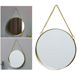 Maxbell Wall Hanging Mirror with Chain Bedroom Gold Frame Home Bathroom Decor M