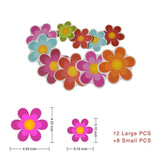 Maxbell 20x Bathtub Stickers Safety Flower Decals Tread Non Slip Anti-Skid Applique