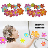 Maxbell 20x Bathtub Stickers Safety Flower Decals Tread Non Slip Anti-Skid Applique