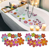 Maxbell 20x Bathtub Stickers Safety Flower Decals Tread Non Slip Anti-Skid Applique