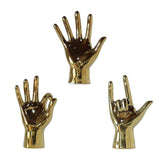Maxbell Hand Gesture Sculpture Ornament Figurine Statue Office Cabinet Artwork A