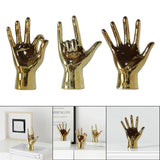 Maxbell Hand Gesture Sculpture Ornament Figurine Statue Office Cabinet Artwork A