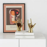 Maxbell Hand Gesture Sculpture Ornament Figurine Statue Office Cabinet Artwork A