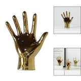 Maxbell Hand Gesture Sculpture Ornament Figurine Statue Office Cabinet Artwork A