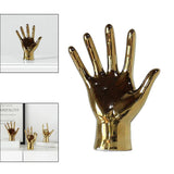 Maxbell Hand Gesture Sculpture Ornament Figurine Statue Office Cabinet Artwork A