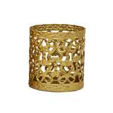 Maxbell Tabletop Iron Candle Holder Stand Hollow Mini Candlestick Holder Home Decor Style3