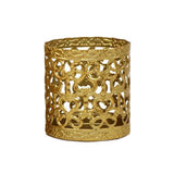 Maxbell Tabletop Iron Candle Holder Stand Hollow Mini Candlestick Holder Home Decor Style3