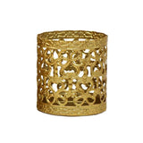 Maxbell Tabletop Iron Candle Holder Stand Hollow Mini Candlestick Holder Home Decor Style3