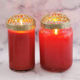 Maxbell Jar Candles Topper Candle Cover Candle Lid Shades Sleeve Geometry