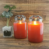 Maxbell Jar Candles Topper Candle Cover Candle Lid Shades Sleeve Leaves