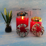 Maxbell Jar Candles Topper Candle Cover Candle Lid Shades Sleeve Christmas