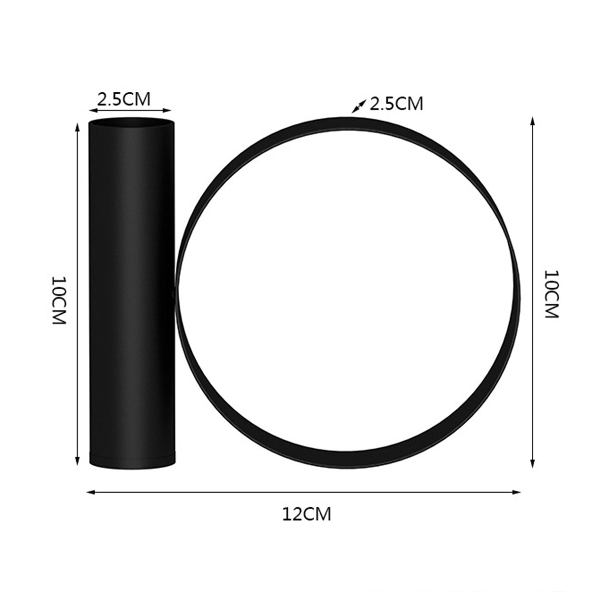 Maxbell Nordic Style Single Metal Candle Stick Holders Table Candles Wedding Decor Black
