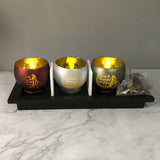 Maxbell Votive Pillar Candle Holder Tealight Candlestick Table Centerpiece Decor