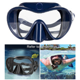 Maxbell Adults Free Diving Mask Leakproof No Fogging Scuba Diving Glasses Blue