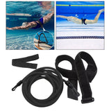 Maxbell 4m Swimming Resistance Belt Swim Tether Trainer Training Aids Black 10mm