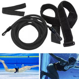 Maxbell 4m Swimming Resistance Belt Swim Tether Trainer Training Aids Black 10mm