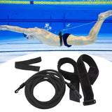 Maxbell 4m Swimming Resistance Belt Swim Tether Trainer Training Aids Black 10mm