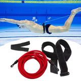 Maxbell 4m Swimming Resistance Belt Swim Tether Trainer Training Aids Red 10mm