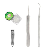Maxbell Professional Ingrown Toenail Correction Tools Set Clippers Patch 50 Liner