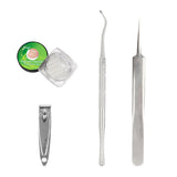 Maxbell Professional Ingrown Toenail Correction Tools Set Clippers Patch 50 Liner