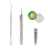 Maxbell Professional Ingrown Toenail Correction Tools Set Clippers Patch 50 Liner