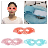 Maxbell Reusable Gel Eye Mask with Eye Holes for Puffy Eyes Puffiness  orange