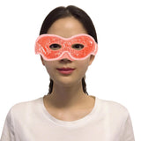 Maxbell Reusable Gel Eye Mask with Eye Holes for Puffy Eyes Puffiness  orange