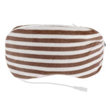 Maxbell Sleep Mask Winter Warm Sleeping Eye Mask Eyeshade Cover Shade Brown Stripe