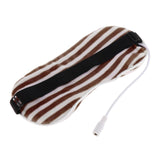 Maxbell Sleep Mask Winter Warm Sleeping Eye Mask Eyeshade Cover Shade Brown Stripe