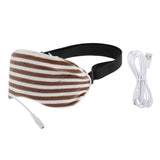 Maxbell Sleep Mask Winter Warm Sleeping Eye Mask Eyeshade Cover Shade Brown Stripe