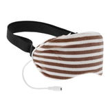 Maxbell Sleep Mask Winter Warm Sleeping Eye Mask Eyeshade Cover Shade Brown Stripe