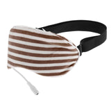 Maxbell Sleep Mask Winter Warm Sleeping Eye Mask Eyeshade Cover Shade Brown Stripe