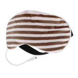 Maxbell Sleep Mask Winter Warm Sleeping Eye Mask Eyeshade Cover Shade Brown Stripe