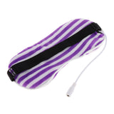 Maxbell Sleep Mask Winter Warm Sleeping Eye Mask Eyeshade Cover Shade Purple Stripe